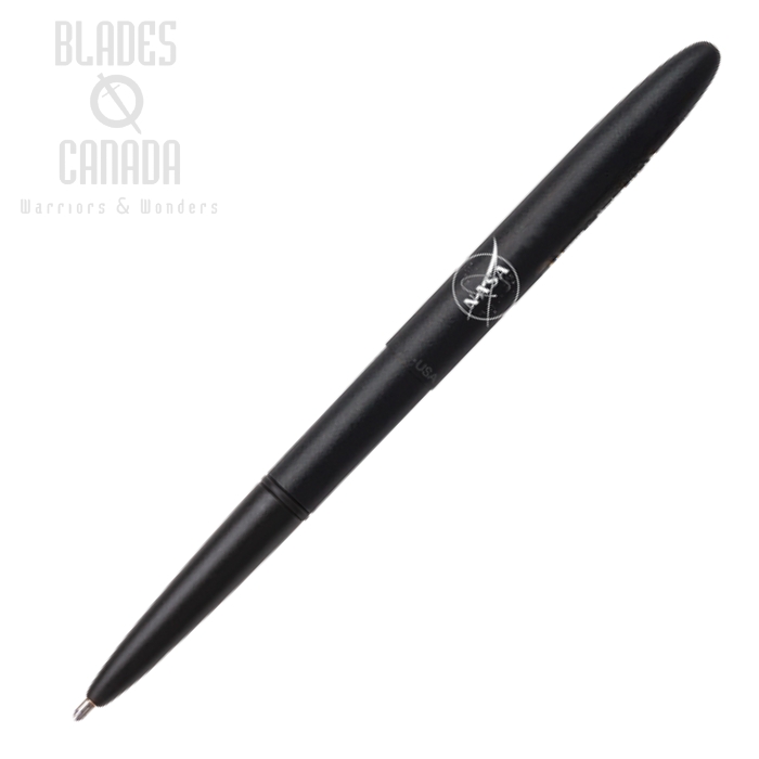 Fisher Space Pen Bullet Pen, Matte Black w/NASA Design, FP400B-NASAMB